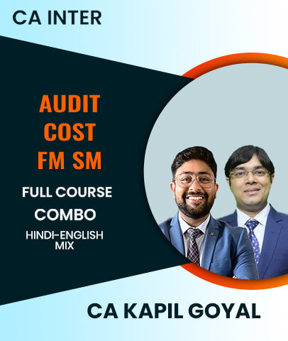 CA Inter Audit, Cost, FM SM Full Course Combo By CA Kapil Goyal and CA Namit Arora - Zeroinfy