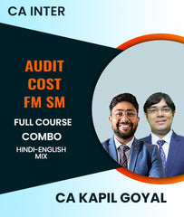 CA Inter Audit, Cost, FM SM Full Course Combo By CA Kapil Goyal and CA Namit Arora - Zeroinfy