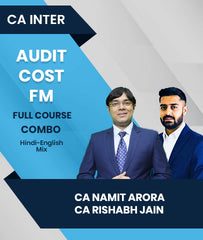 CA Inter Audit, Cost and FM Full Course Combo By CA Namit Arora and CA Rishabh Jain - Zeroinfy