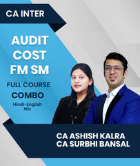 CA Inter Audit, Cost and FM SM Full Course Combo By CA Ashish Kalra CA Surbhi Bansal - Zeroinfy