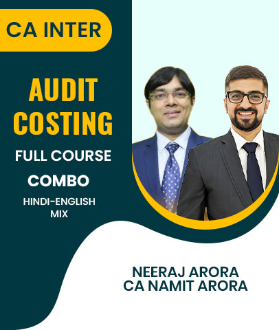 CA Inter Audit and Costing Full Course Combo By Prof Neeraj Arora and CA Namit Arora - Zeroinfy