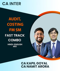 CA Inter Audit and Costing and FM SM Fast Track Combo By CA Kapil Goyal and CA Namit Arora - Zeroinfy