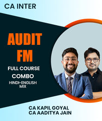 CA Inter Audit and FM Full Course Combo By CA Kapil Goyal and CA Aaditya Jain
- Zeroinfy