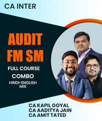CA Inter Audit and FM SM Full Course Combo By CA Kapil Goyal, CA Aaditya Jain and CA Amit Tated
- Zeroinfy