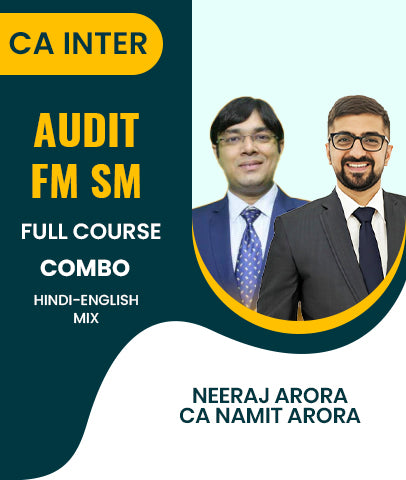 CA Inter Audit and FM SM Full Course Combo By Prof Neeraj Arora and CA Namit Arora
