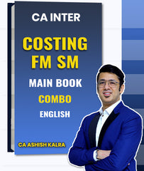 CA Inter Costing and FM SM Main Books Combo By CA Ashish Kalra - Zeroinfy