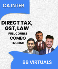 CA Inter Direct Tax, GST and Law Full Course Combo In English By BB Virtuals - Zeroinfy