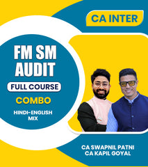 CA Inter FM SM and Audit Full Course Combo By CA Swapnil Patni and CA Kapil Goyal - Zeroinfy