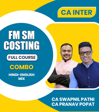 CA Inter FM SM and Costing Full Course Combo By CA Swapnil Patni and CA Pranav Popat
- Zeroinfy