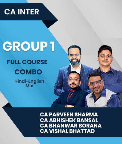 CA Inter Group 1 Full Course Combo By CA Parveen Sharma, CA Abhishek Bansal, CA Bhanwar Borana and CA Vishal Bhattad - Zeroinfy