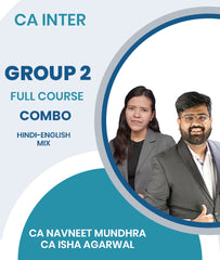 CA Inter  Group 2 Full Course Combo By CA Navneet Mundhra and CA Isha Agarwal