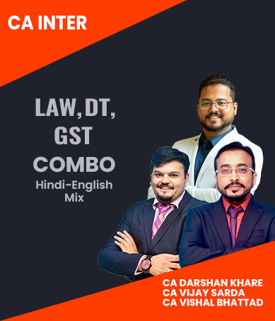 CA Inter Law, DT and GST Combo By Vsmart