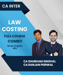 CA Inter Law and Costing Full Course Combo By CA Shubham Singhal and CA Ranjan Periwal - Zeroinfy