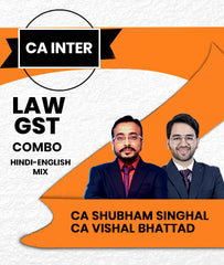 CA Inter Law and GST Combo CA Shubham Singhal and CA Vishal Bhattad - Zeroinfy