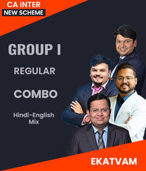 CA Inter New Scheme Group 1 Regular Course Combo By Ekatvam - Zeroinfy
