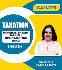 CA Inter Taxation Rambhan Theory, Saransh, Brain Mapping Book By CA Pooja Kamdar Date