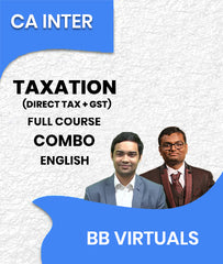 CA Inter Taxation (Direct Tax + GST) Full Course Combo In English By BB Virtuals - Zeroinfy