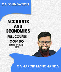 CA Foundation Accounts and Economics Full Course Combo By CA Hardik Manchanda