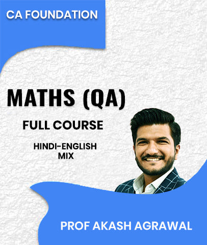 CA Foundation Maths (QA) Full Course By Prof Akash Agrawal