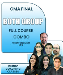 CMA Final Both Group Full Course Combo By Dhruv Coaching Classes