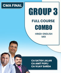 CMA Final Group 3 Full Course Combo By CA Satish Jalan, CA Amit Popli and CA Vijay Sarda