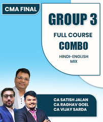 CMA Final Group 3 Full Course Combo By CA Satish Jalan, CA Raghav Goel and CA Vijay Sarda