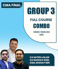 CMA Final Group 3 Full Course Combo By CA Satish Jalan, CA Raghav Goel and CMA Akshay Sen