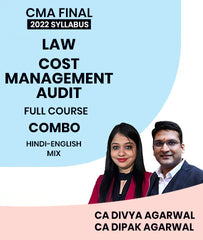 CMA Final Law and Cost Management Audit 2022 Syllabus Full Course Combo By CA Divya Agarwal and CA Dipak Agarwal