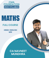CMA Foundation 2022 Syllabus Maths Full Course By CA Navneet Mundhra