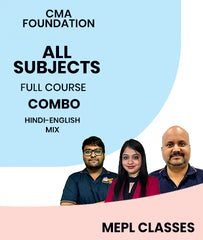 CMA Foundation All Subjects Combo Full Course By MEPL Classes