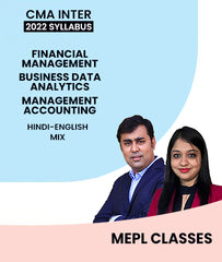 CMA Inter 2022 Syllabus Financial Management, BDA and Management Accounting By CA Divya Agarwal & CA Manoj Sharma