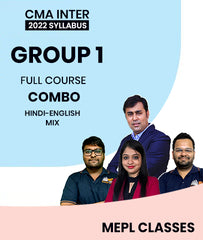 CMA Inter 2022 Syllabus Group 1 Full Course Combo By MEPL Classes