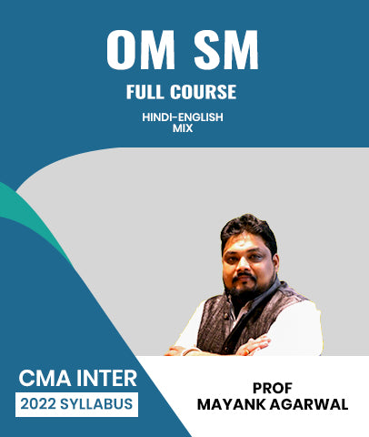 CMA Inter 2022 Syllabus Operations Management & Strategic Management (OM SM) Full Course By Prof Mayank Agarwal