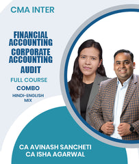 CMA Inter Financial Accounting, Corporate Accounting and Audit Full Course Combo By CA Avinash Sancheti and CA Isha Agarwal