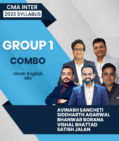 CMA Inter Group 1 Combo 2022 Syllabus By Avinash Sancheti, Siddharth Agarwal, Bhanwar Borana, Vishal Bhattad and Satish Jalan
- Zeroinfy