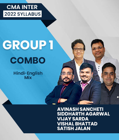 CMA Inter Group 1 Combo 2022 Syllabus By Avinash Sancheti, Siddharth Agarwal, Vijay Sarda, Vishal Bhattad and Satish Jalan
- Zeroinfy