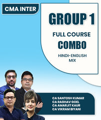 CMA Inter Group 1 Full Course Combo By CA Santosh Kumar, CA Raghav Goel, CA Amarjit Kaur and CA Vikram Biyani