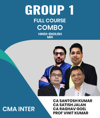 CMA Inter Group 1 Full Course Combo By CA Santosh Kumar, CA Satish Jalan, CA Raghav Goel and Prof Vinit Kumar