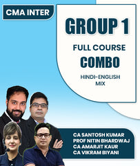 CMA Inter Group 1 Full Course Combo By CA Santosh Kumar, Prof Nitin Bhardwaj, CA Amarjit Kaur and CA Vikram Biyani