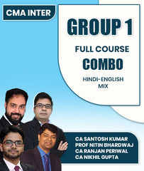 CMA Inter Group 1 Full Course Combo By CA Santosh Kumar, Prof Nitin Bhardwaj, CA Ranjan Periwal and CA Nikhil Gupta