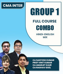 CMA Inter Group 1 Full Course Combo By CA Santosh Kumar, Prof Vinit Kumar, CA Amarjit Kaur and CA Raghav Goel