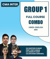 CMA Inter Group 1 Full Course Combo By CA Santosh Kumar, Prof Vinit Kumar, CA Amarjit Kaur and CA Shivangi Agrawal