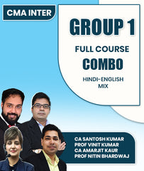 CMA Inter Group 1 Full Course Combo By CA Santosh Kumar, Prof Vinit Kumar, CA Amarjit Kaur and Prof Nitin Bhardwaj