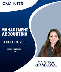 CMA Inter Management Accounting Full Course By CA Ishika Khandelwal