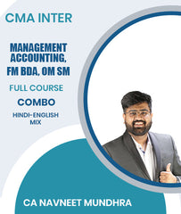 CMA Inter Management Accounting, FM BDA, OM SM Full Course Combo By CA Navneet Mundhra