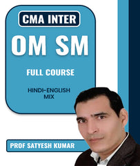 CMA Inter OM SM Full Course By Prof Satyesh Kumar - Zeroinfy