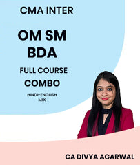 CMA Inter OM SM and BDA Full Course Combo By MEPL Classes CA Divya Agarwal