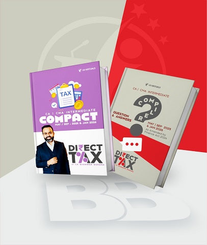 CA Inter Direct Tax Handwritten Compact and Q/A Compiler Book Combo By CA Bhanwar Borana