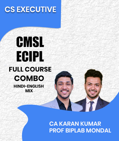 CS Executive CMSL and ECIPL Full Course Combo By CA Karan Kumar and Prof Biplab Mondal