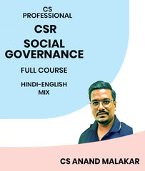 CS Professional CSR and Social Governance Full Course By MEPL Classes CS Anand Malakar
